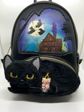 NWT Error Hocus Pocus Binx Loungefly Mini Backpack